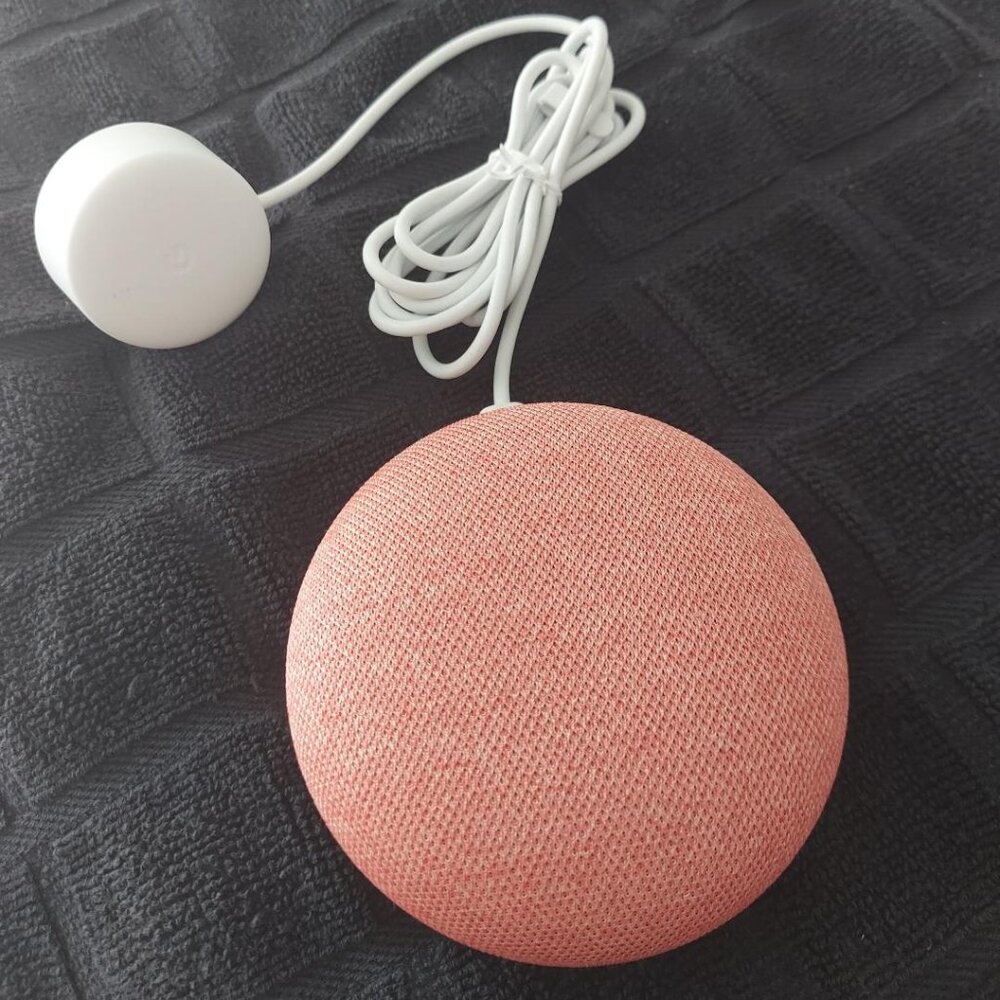 Google Home Mini / Nest Mini Google Assistant (Color - Coral) 2nd Generation